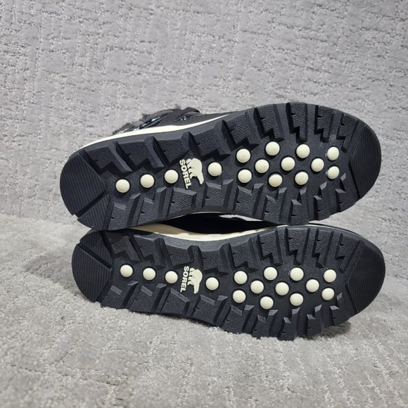 Sorel Whitney Womens Size 5.5 Black Patent Leather Lace Up Snow Boots. NEW - Picture 8 of 10